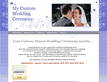 Tablet Screenshot of mycustomceremony.com